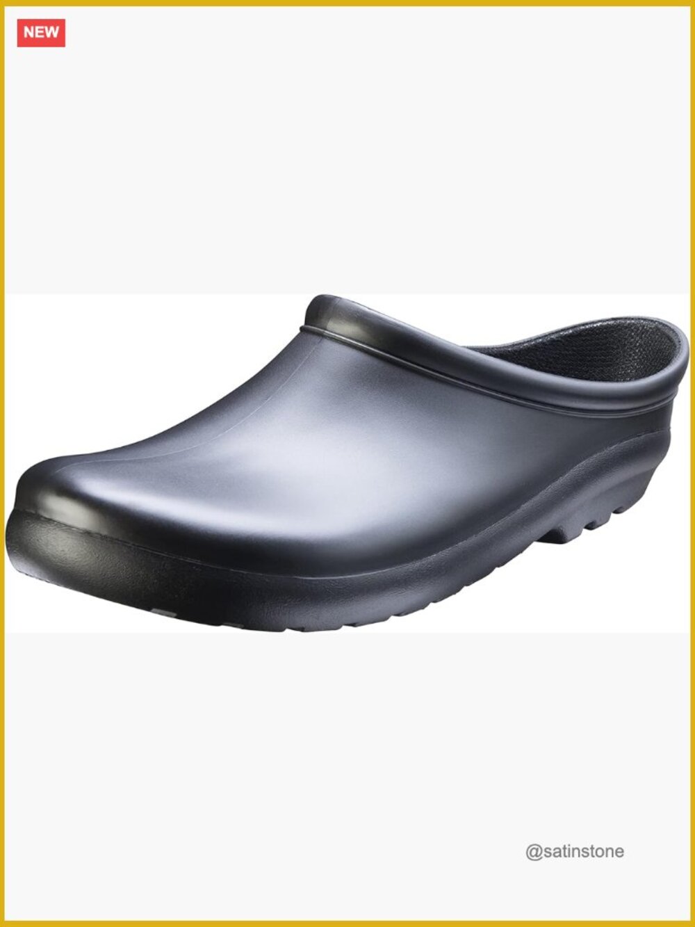 Waterproof Slip-On Rain Clog with Comfort Insole Work Shoe